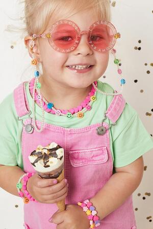 Collana emoticon di perle della collezione madre-figlia - Bambini Multi Pearls h5 Immagine2